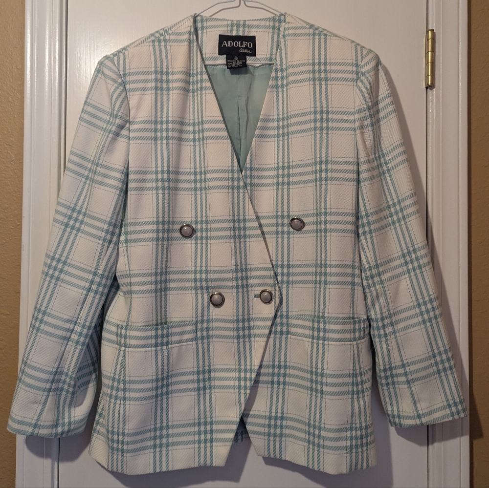 Vintage Plaid Blazer